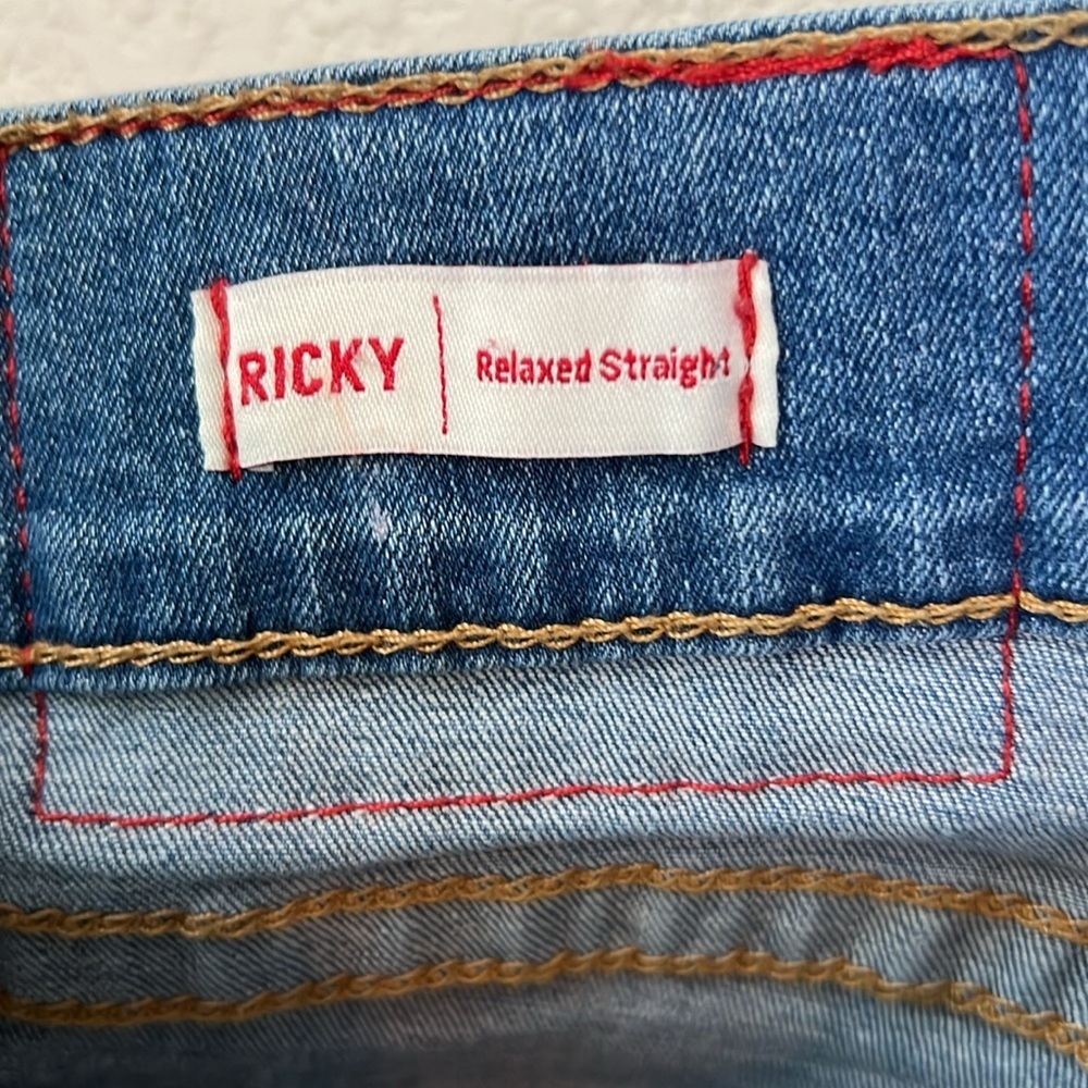 True Religion Ricky Straight Zip Fly Jeans Size 32 - Picture 8 of 10